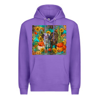 Purple fall heifer cows Premium Hoodie - RanaPortraitStore
