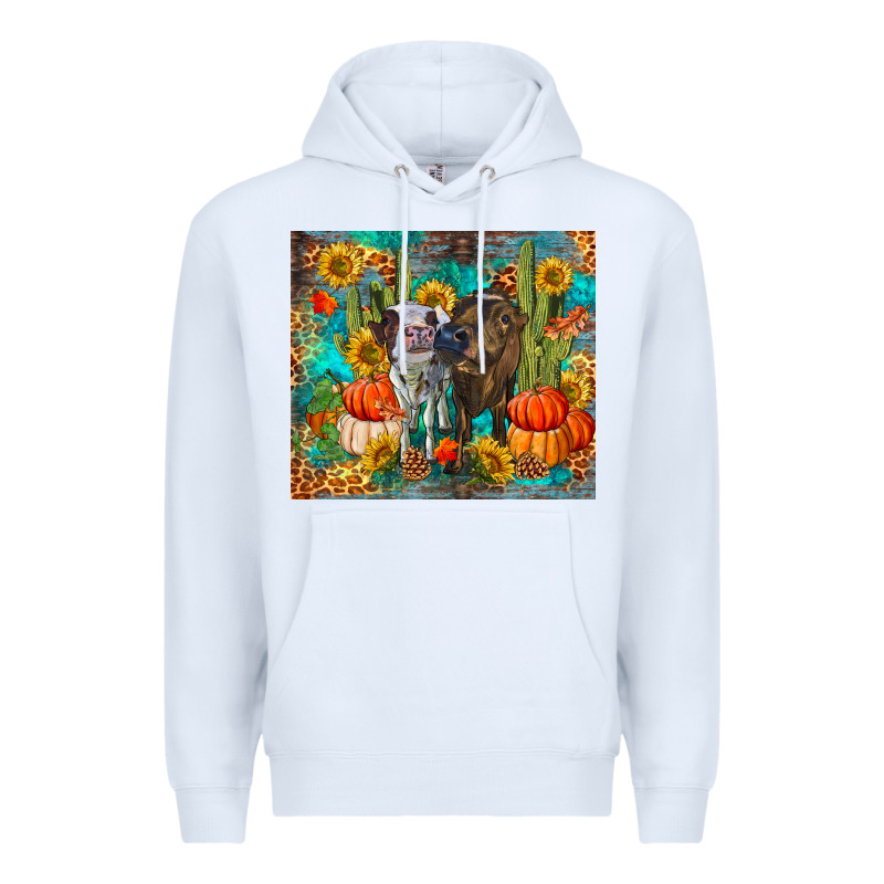 Fall Heifer Cows Premium Hoodie by RanaPortraitStore | Teevron