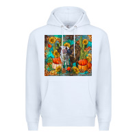 White fall heifer cows Premium Hoodie - RanaPortraitStore