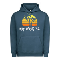 Pigment Midnight Navy retro key west t shirt florida beach shirt Urban Hoodie - linhVisuals
