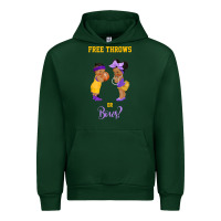 Forest Green free throws or bows basketball baby gender reveal t shirt Urban Hoodie - linhVisuals