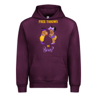 Mauve Wine free throws or bows basketball baby gender reveal t shirt Urban Hoodie - linhVisuals