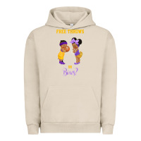 Pigment French Oak free throws or bows basketball baby gender reveal t shirt Urban Hoodie - linhVisuals