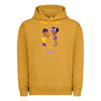 Pigment Peanut Butter free throws or bows basketball baby gender reveal t shirt Urban Hoodie - linhVisuals