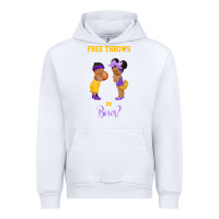 White free throws or bows basketball baby gender reveal t shirt Urban Hoodie - linhVisuals