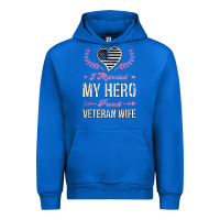 Cobalt i married my hero proud veteran wife usa military husband t shirt Urban Hoodie - linhVisuals