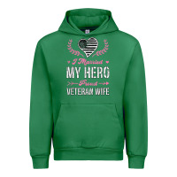 Emerald i married my hero proud veteran wife usa military husband t shirt Urban Hoodie - linhVisuals