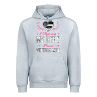 Heather Grey i married my hero proud veteran wife usa military husband t shirt Urban Hoodie - linhVisuals