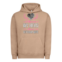 Pigment Burro i married my hero proud veteran wife usa military husband t shirt Urban Hoodie - linhVisuals