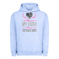 Pigment Grape Ice i married my hero proud veteran wife usa military husband t shirt Urban Hoodie - linhVisuals
