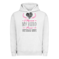 Pigment Lunar Rock i married my hero proud veteran wife usa military husband t shirt Urban Hoodie - linhVisuals