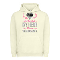 Pigment Pistachio i married my hero proud veteran wife usa military husband t shirt Urban Hoodie - linhVisuals