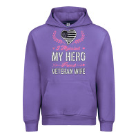 Tulip i married my hero proud veteran wife usa military husband t shirt Urban Hoodie - linhVisuals