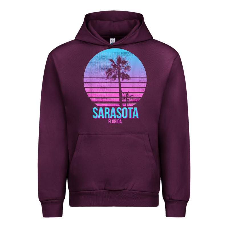 Sarasota Florida Vintage Retro Palm Tree T Shirt Urban Hoodie by linhVisuals | Teevron