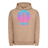 Pigment Burro sarasota florida vintage retro palm tree t shirt Urban Hoodie - linhVisuals