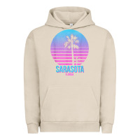 Pigment French Oak sarasota florida vintage retro palm tree t shirt Urban Hoodie - linhVisuals