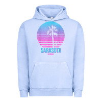 Pigment Grape Ice sarasota florida vintage retro palm tree t shirt Urban Hoodie - linhVisuals