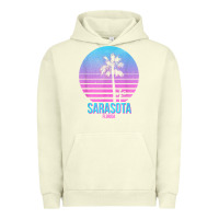 Pigment Pistachio sarasota florida vintage retro palm tree t shirt Urban Hoodie - linhVisuals