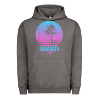 Pigment Tornado sarasota florida vintage retro palm tree t shirt Urban Hoodie - linhVisuals