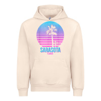 Sandshell sarasota florida vintage retro palm tree t shirt Urban Hoodie - linhVisuals