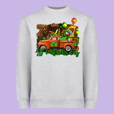 St Patricks Day Loads Of Truck Heavyweight Sweatshirt Designed By Adodesignshop