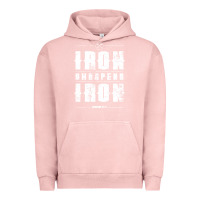 Pigment Salmon iron sharpens iron proverbs christian bible verse religious pullover h Urban Hoodie - linhVisuals