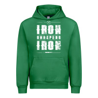 Emerald iron sharpens iron proverbs christian bible verse religious pullover h Urban Hoodie - linhVisuals