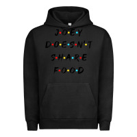 Pigment Black funny joey doesn't share food how you doin quoted friends t shirt Urban Hoodie - linhVisuals