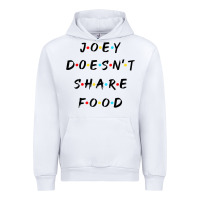 White funny joey doesn't share food how you doin quoted friends t shirt Urban Hoodie - linhVisuals