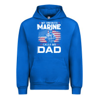 Cobalt my favorite marine calls me dad t  shirt father's day flag my favorite Urban Hoodie - linhVisuals