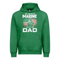 Emerald my favorite marine calls me dad t  shirt father's day flag my favorite Urban Hoodie - linhVisuals