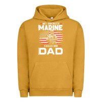 Pigment Peanut Butter my favorite marine calls me dad t  shirt father's day flag my favorite Urban Hoodie - linhVisuals