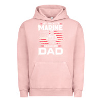 Pigment Salmon my favorite marine calls me dad t  shirt father's day flag my favorite Urban Hoodie - linhVisuals