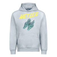 Heather Grey wetleg merch Urban Hoodie - linhVisuals