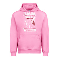 Fuchsia Pink welding longsleeves t shirt florida fl american welder gifts Urban Hoodie - linhVisuals