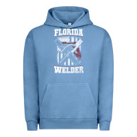 Pigment Pebble Blue welding longsleeves t shirt florida fl american welder gifts Urban Hoodie - linhVisuals