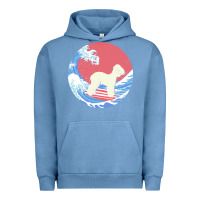 Pigment Pebble Blue bedlington terrier t  shirt bedlington terrier gifts   ocean waves sur Urban Hoodie - linhVisuals