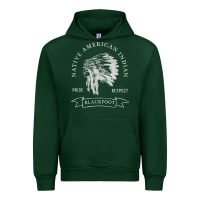 Forest Green blackfoot tribe native american indian pride respect darker t shirt Urban Hoodie - linhVisuals