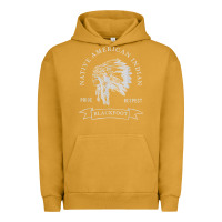 Pigment Peanut Butter blackfoot tribe native american indian pride respect darker t shirt Urban Hoodie - linhVisuals