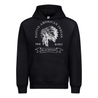 Black blackfoot tribe native american indian pride respect darker t shirt Urban Hoodie - linhVisuals