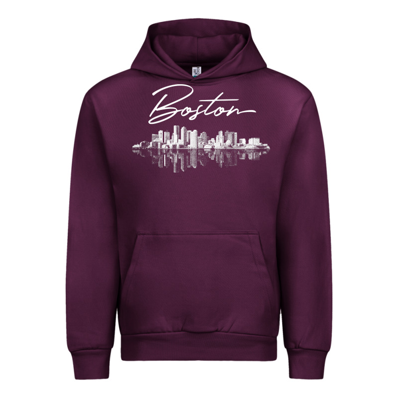 Boston Skyline T Shirt For Women, Men, Girls & Boys Urban Hoodie by linhVisuals | Teevron