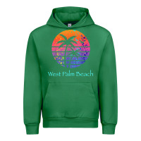 Emerald west palm beach tropical t shirt for family vacations Urban Hoodie - linhVisuals