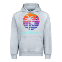 Heather Grey west palm beach tropical t shirt for family vacations Urban Hoodie - linhVisuals