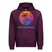 Mauve Wine west palm beach tropical t shirt for family vacations Urban Hoodie - linhVisuals