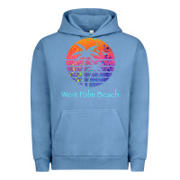Pigment Pebble Blue west palm beach tropical t shirt for family vacations Urban Hoodie - linhVisuals