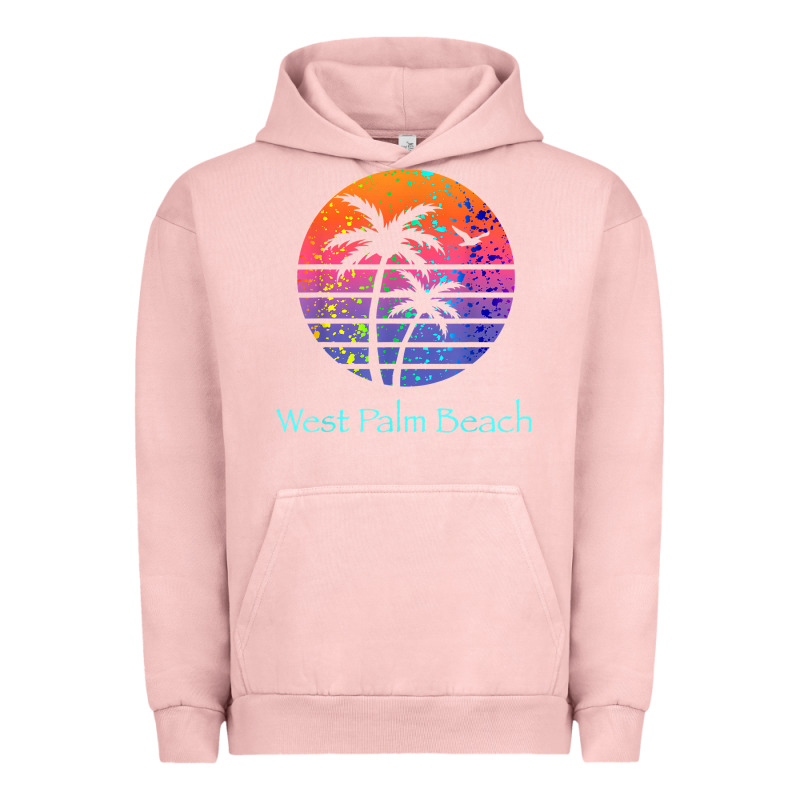 West Palm Beach Tropical T Shirt For Family Vacations Urban Hoodie by linhVisuals | Teevron