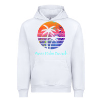 White west palm beach tropical t shirt for family vacations Urban Hoodie - linhVisuals