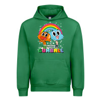 Emerald cn the amazing world of gumball & darwin rainbow portrait pullover hoo Urban Hoodie - linhVisuals