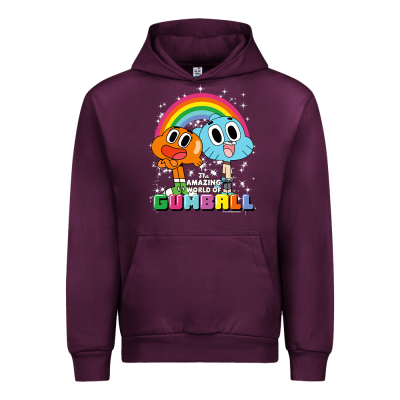 Cn The Amazing World Of Gumball & Darwin Rainbow Portrait Pullover Hoo Urban Hoodie by linhVisuals | Teevron