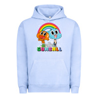 Pigment Grape Ice cn the amazing world of gumball & darwin rainbow portrait pullover hoo Urban Hoodie - linhVisuals